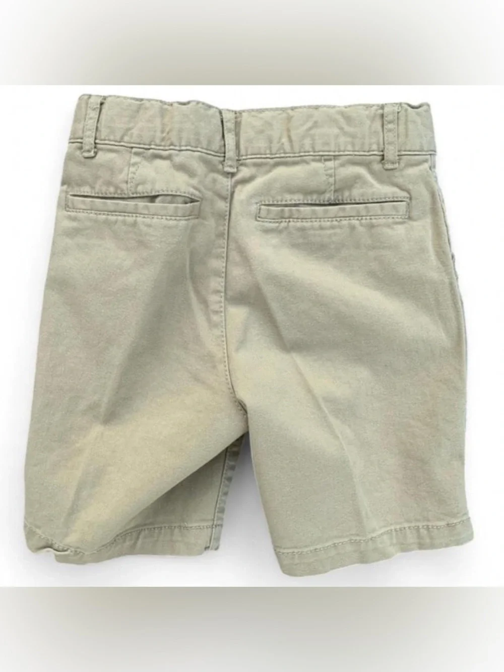 Tan Khaki Uniform Shorts with Adjustable Straps